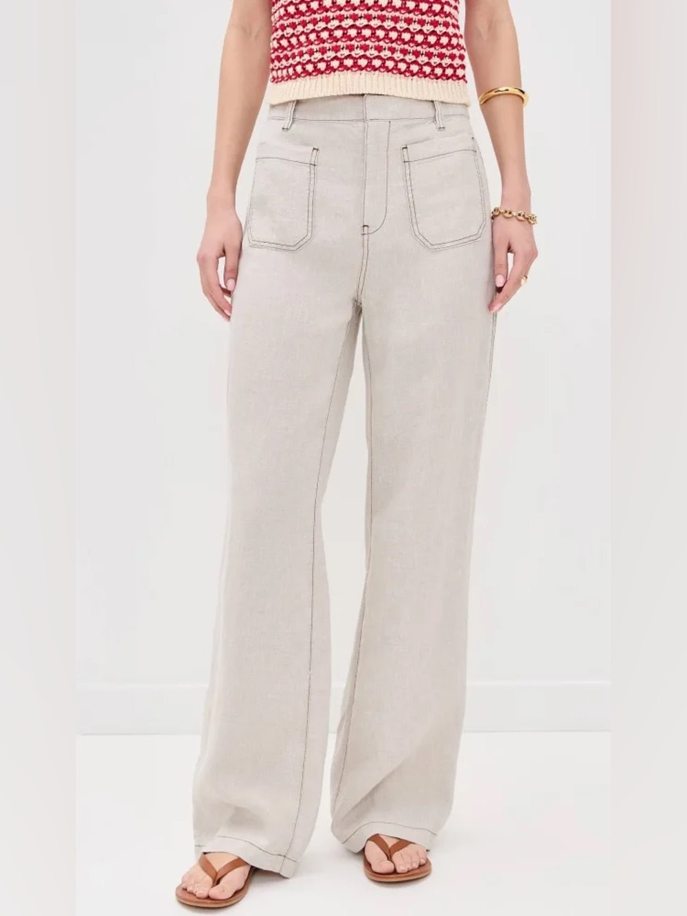 NWT Madewell patch Pocket Linen Pants Size 0